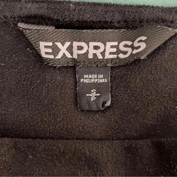 Unavailable-Express Black Fringe Top Size Small Sleeveless Faux Suede Go - Picture 2 of 10